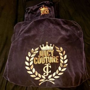 Juicy Couture Velour Blue & Rose Gold Suit